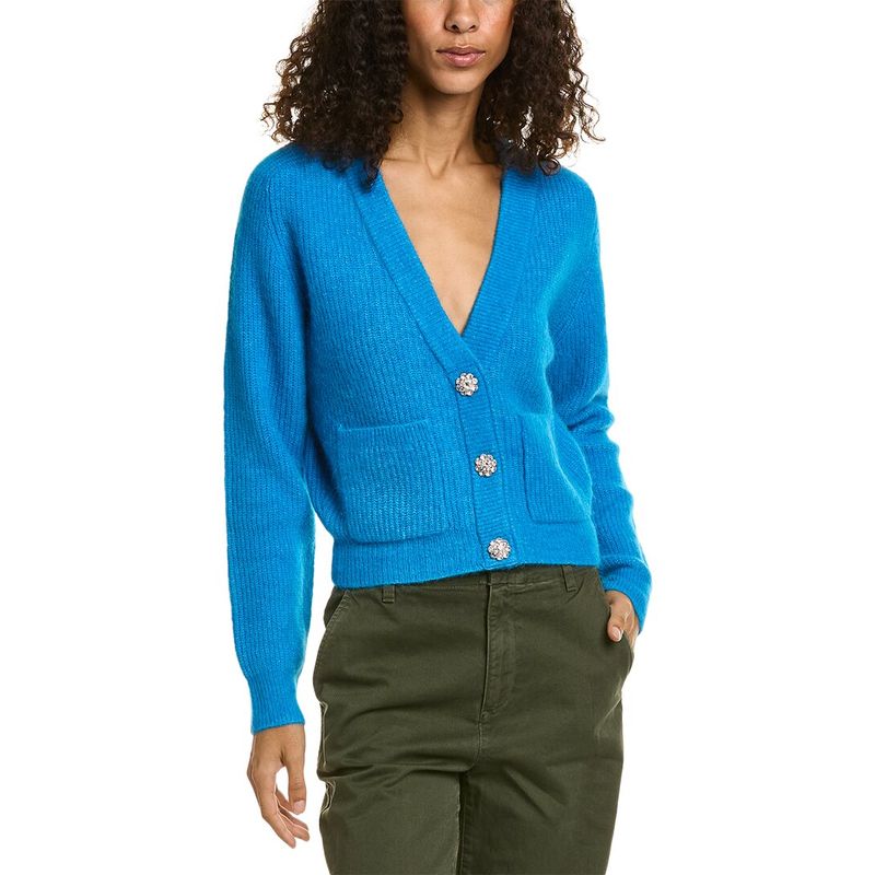 Ganni Alpaca & Wool-Blend Cardigan